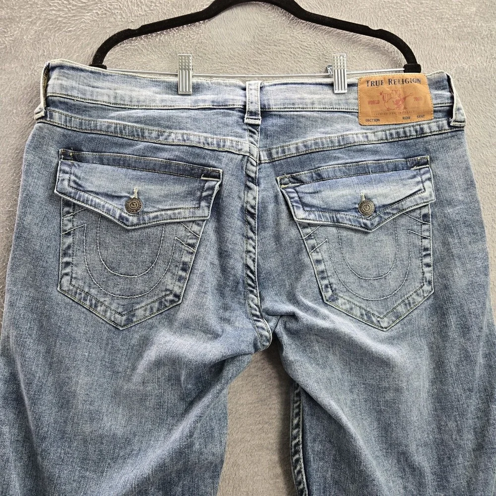 True Religion Men Jeans‎ 38 Blue Denim Ricky Button 33